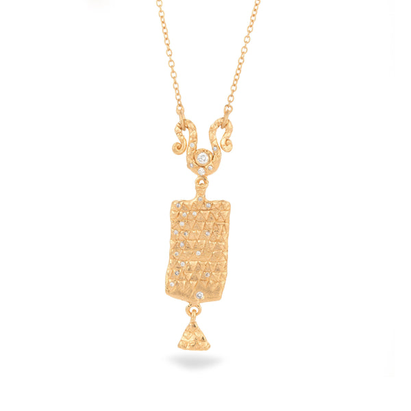 Square gold hot sale pendant designs